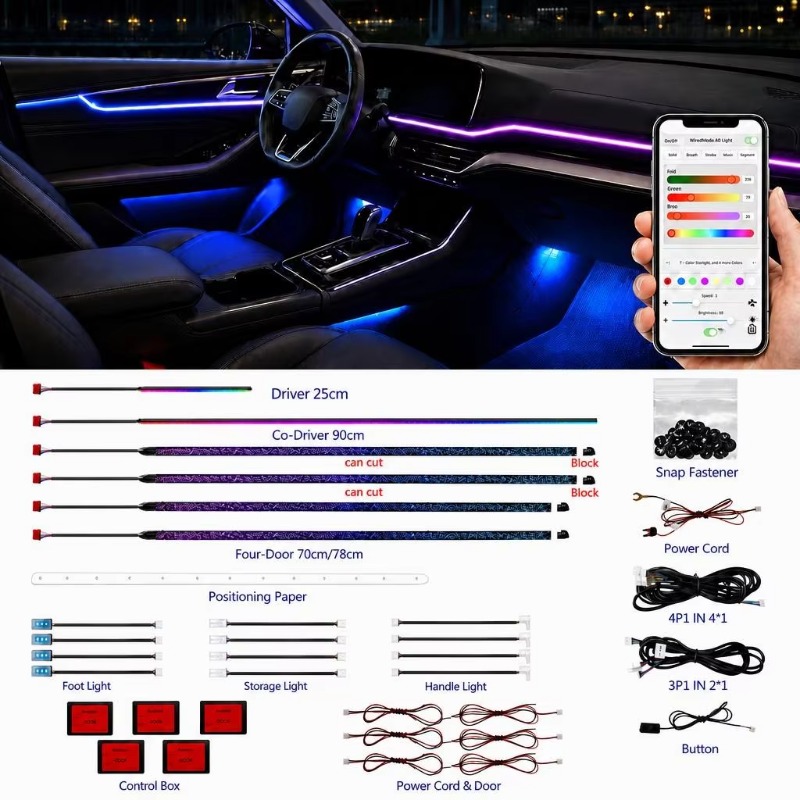 Kit de Iluminação Ambiente Aut - Door Handle avaliação e preço
