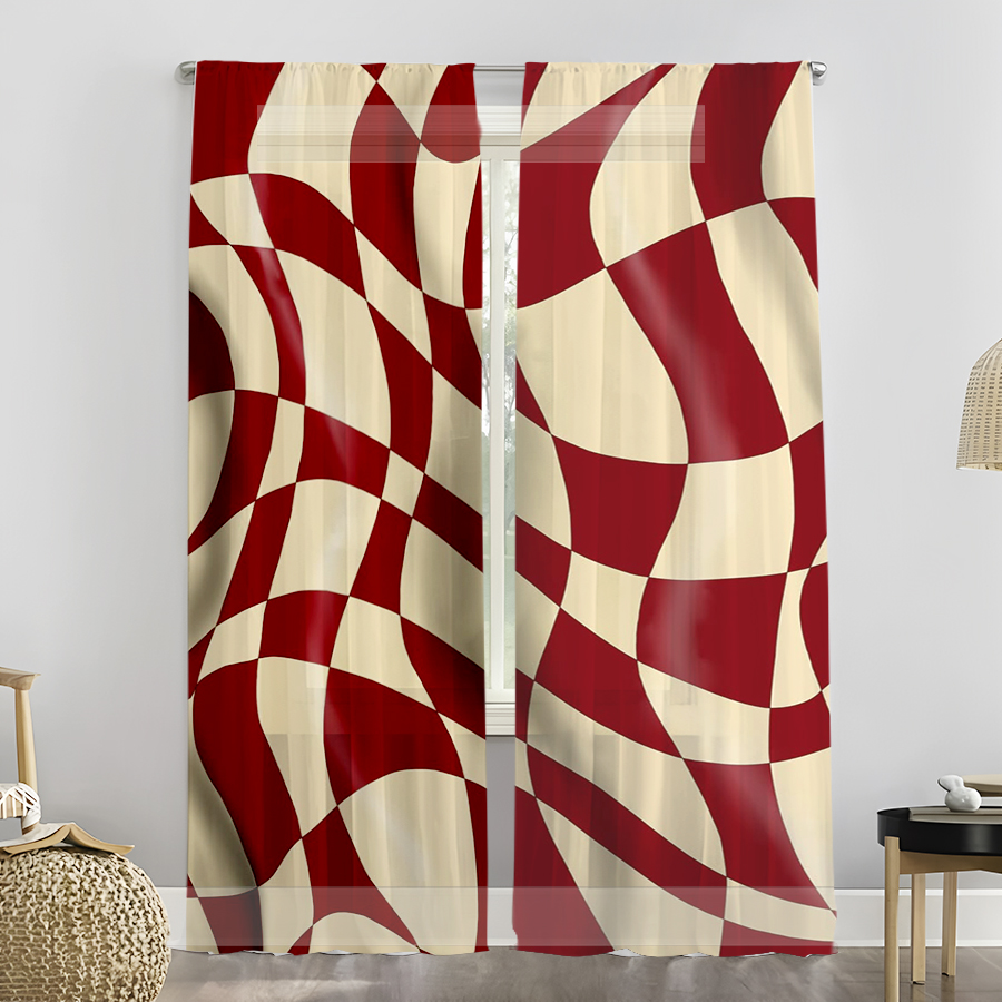 2 cortinas transparentes, padr - Curtain Rods avaliação e preço