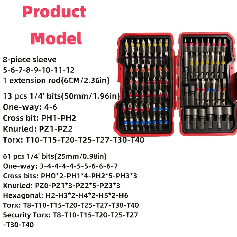 Conjunto de 83 Peças de Pontas - Drill Bits avaliação e preço