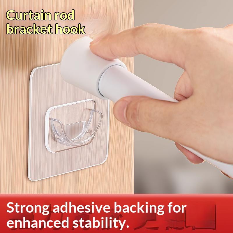 4 Suportes Transparentes Adesi - Curtain Rods avaliação e preço