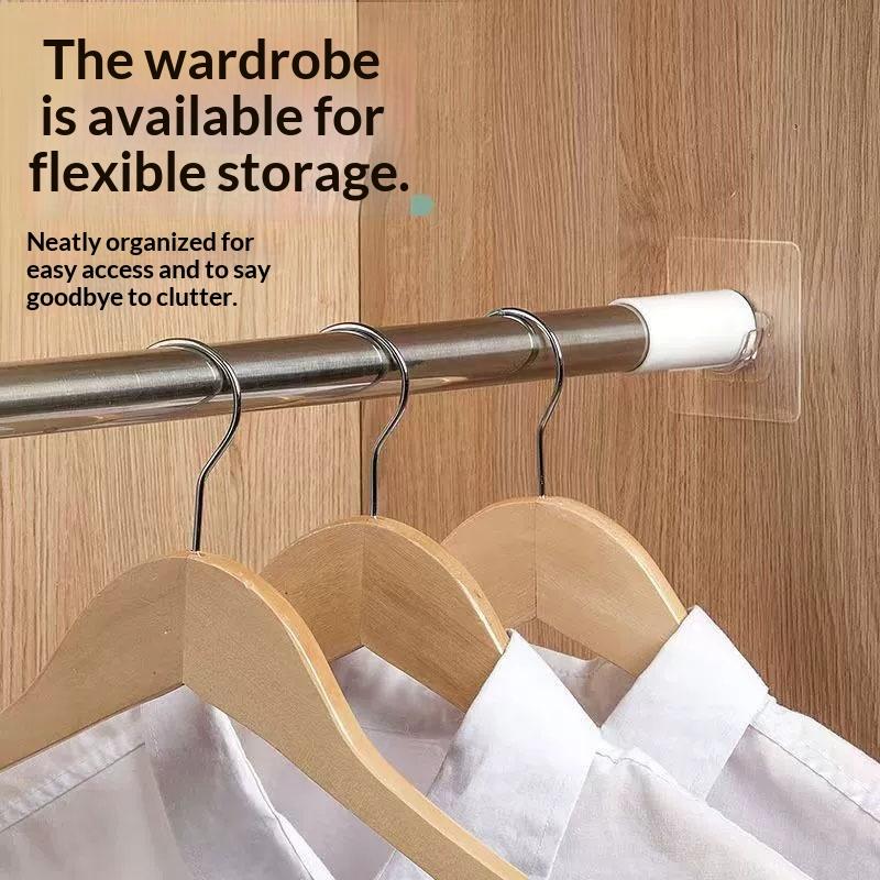 4 Suportes Transparentes Adesi - Curtain Rods avaliação e preço