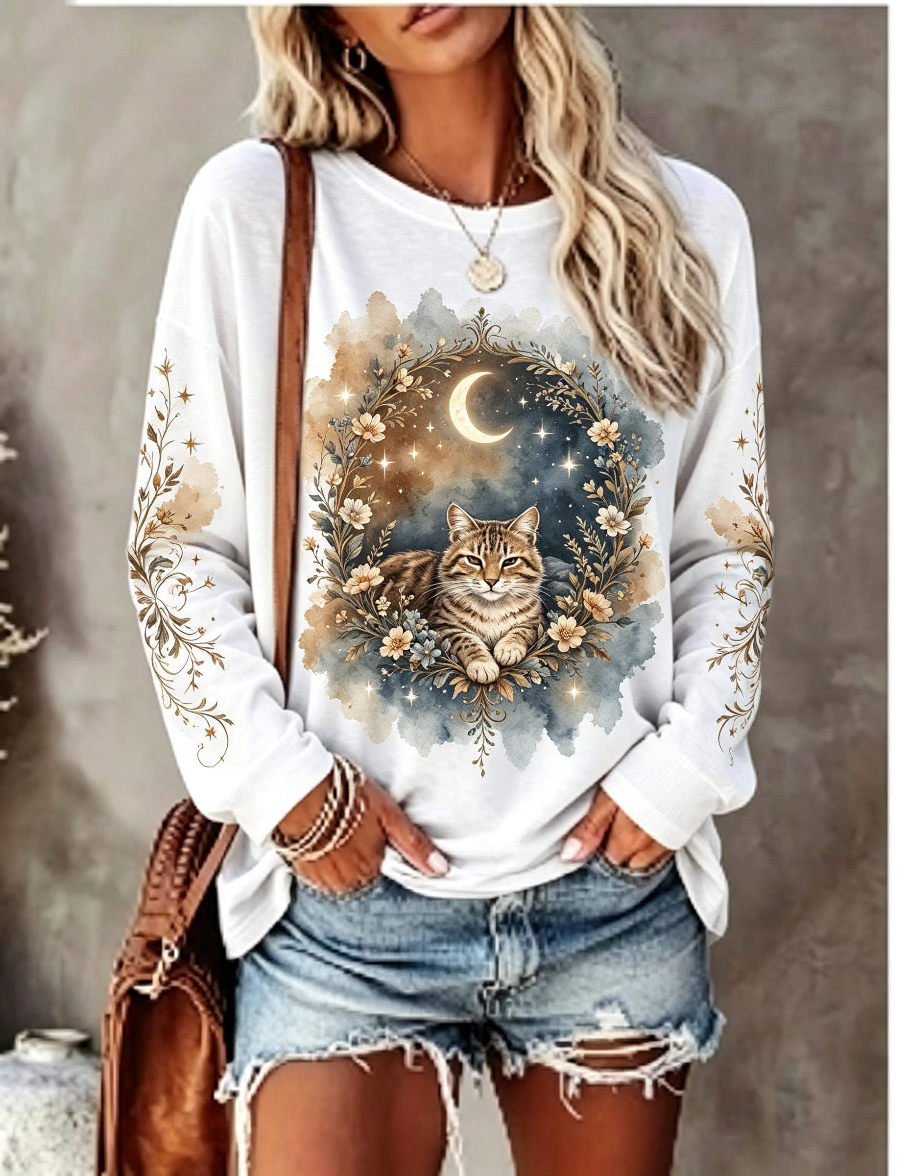 Camiseta de manga comprida par - Wallpaper avaliação e preço