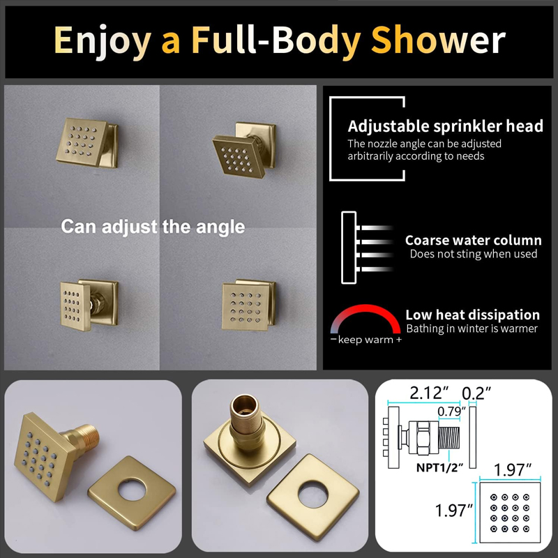 Latão escovado ouro display di - Faucet avaliação e preço